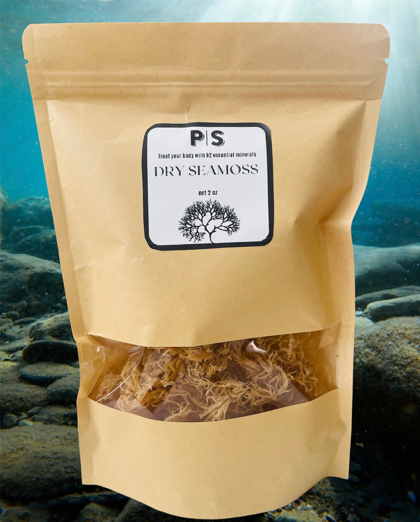 2oz Dry Seamoss